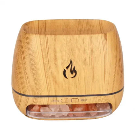 Flame Effect Salt Stone Aroma Diffuser - BloomRich Edition