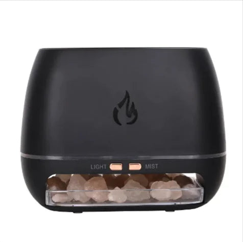 Flame Effect Salt Stone Aroma Diffuser - BloomRich Edition