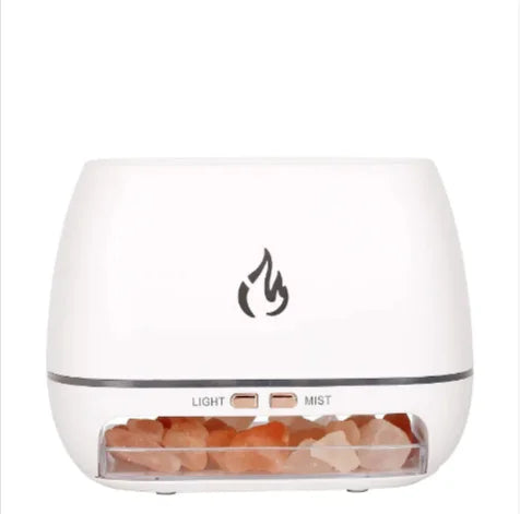 Flame Effect Salt Stone Aroma Diffuser - BloomRich Edition